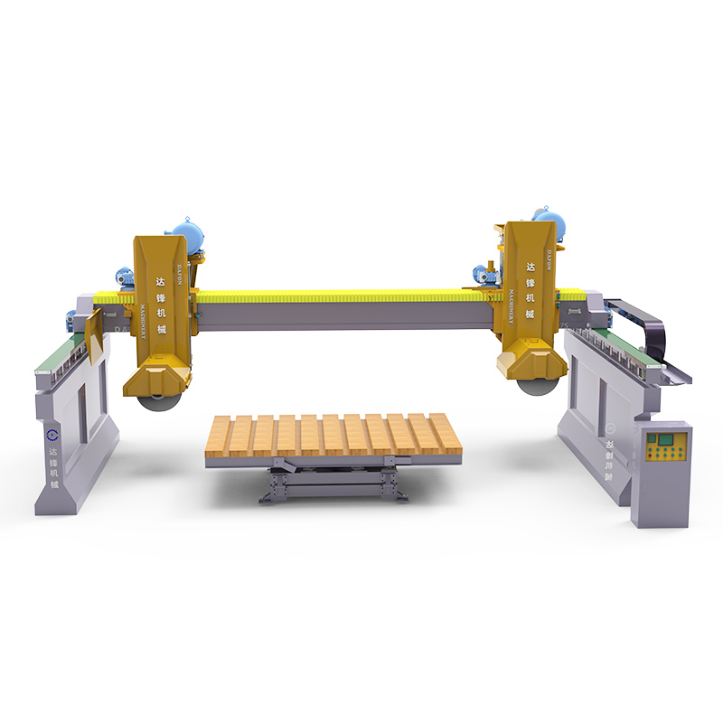 Мостовой двухголовый многодисковый кромкорезный станок